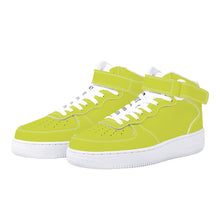 Load image into Gallery viewer, Ti Amo I love you - Alliance Lime - High Top Unisex Sneakers - Ti Amo I love you
