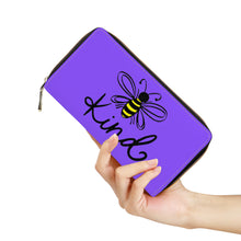 Load image into Gallery viewer, Ti Amo I love you - Exclusive Brand  - Light Purple - Bee Kind - Zipper Purse Clutch Bag
