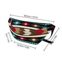 Load image into Gallery viewer, Ti Amo I love you - Exclusive Brand - Southwest 1 - Large Fanny Bag
