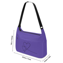 Load image into Gallery viewer, Ti Amo I love you - Exclusive Brand - Butterfly Bush -  Double Script Heart - Journey Computer Shoulder Bag
