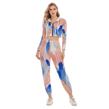 Load image into Gallery viewer, Ti Amo I love you - Exclusive Brand - Women&#39;s Crop Hoodie Sports Set
