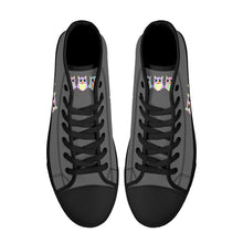 Load image into Gallery viewer, Ti Amo I love you - Exclusive Brand - High-Top Canvas Shoes - Black Soles
