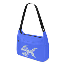 Load image into Gallery viewer, Ti Amo I love you - Exclusive Brand - Neon Blue - Angry Fish - Journey Computer Shoulder Bag
