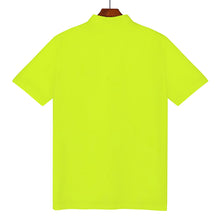 Load image into Gallery viewer, Ti Amo I love you - Exclusive Brand  - Mens Neon Yellow Polo Shirt
