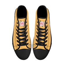 Load image into Gallery viewer, Ti Amo I love you - Exclusive Brand - High-Top Canvas Shoes - Black Soles
