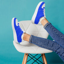 Load image into Gallery viewer, Ti Amo I love you - Exclusive Brand - Blue Blue Eyes - Low Top Unisex Sneakers -  Sizes: Big Kids 4.5-7 / Mens 4.5-14.5 / Womens 5.5-14
