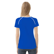 Load image into Gallery viewer, Ti Amo I love you - Exclusive Brand  - Cobalt Blue - White Heart - Women&#39;s T shirt - Sizes XS-2XL
