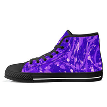 Load image into Gallery viewer, Ti Amo I love you - Exclusive Brand - High-Top Canvas Shoes - Black Soles
