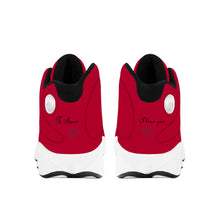 Load image into Gallery viewer, Ti Amo I love you  - Exclusive Brand  - Alabama Crimson - Mens / Womens - Unisex Basketball Shoes - Black Laces
