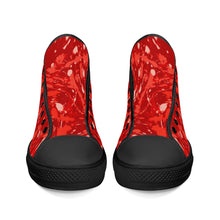 Load image into Gallery viewer, Ti Amo I love you - Exclusive Brand - High-Top Canvas Shoes - Black Soles
