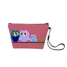 Load image into Gallery viewer, Ti Amo I love you - Exclusive Brand - Contessa 2- 3 Owls - Sling Cosmetic Bag
