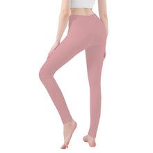 Load image into Gallery viewer, Ti Amo I love you - Exclusive Brand  -Rose Fog -  White Daisy -  Yoga Leggings
