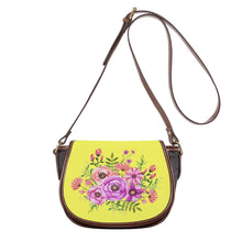 Load image into Gallery viewer, Ti Amo I love you - Exclusive Brand - Laser Lemon - Floral Bouquet - Saddle Bag
