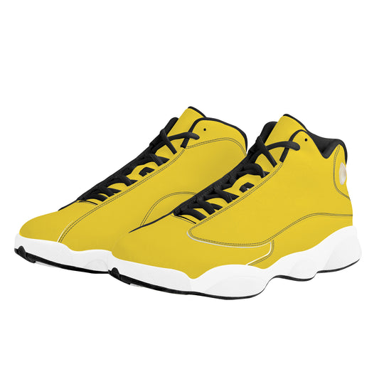 Ti Amo I love you  - Exclusive Brand  - Aesthetic Yellow -  Mens / Womens  - Unisex Basketball Shoes - Black Laces
