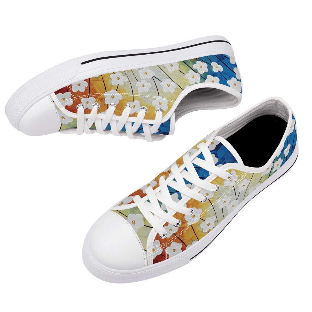 Ti Amo I love you Exclusive Brand - Low-Top Canvas Shoes  - White Soles