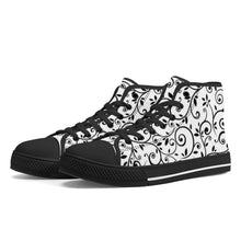 Load image into Gallery viewer, Ti Amo I love you - Exclusive Brand - High-Top Canvas Shoes - White Soles
