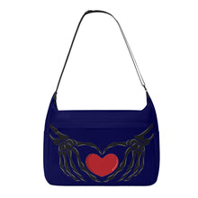 Load image into Gallery viewer, Ti Amo I love you - Exclusive Brand - Stratos - Skeleton Heart Hands - Journey Computer Shoulder Bag
