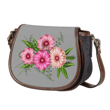 Load image into Gallery viewer, Ti Amo I love you - Exclusive Brand - Silver Chalice - Pink Floral - Saddle Bag
