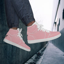 Load image into Gallery viewer, Ti Amo I love you - Exclusive Brand  - Mandys Pink - Skeleton Hands with Heart - High Top Synthetic Leather Sneaker - Ti Amo I love you
