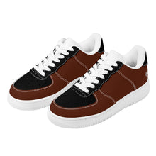 Load image into Gallery viewer, Ti Amo I love you - Exclusive Brand -Unisex - Brown with Black Accents Low Top Unisex Sneakers
