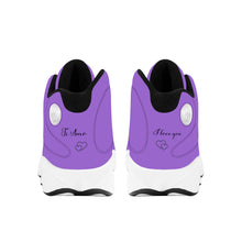 Load image into Gallery viewer, Ti Amo I love you  - Exclusive Brand  - Amethyst- Womens Basketball Shoes - Black Laces
