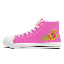 Load image into Gallery viewer, Ti Amo I love you - Exclusive Brand - High-Top Canvas Shoes - White Soles
