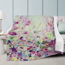 Load image into Gallery viewer, Ti Amo I love you - Exclusive Brand  - Surf Crest Floral Pattern - Micro Fleece Blankets
