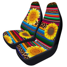 Load image into Gallery viewer, Ti Amo I love you - Exclusive Brand - Leopard &amp; Sunflowers - Car Seat Covers
