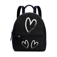 Load image into Gallery viewer, Ti Amo I love you- Exclusive Brand - Black - PU Backpack
