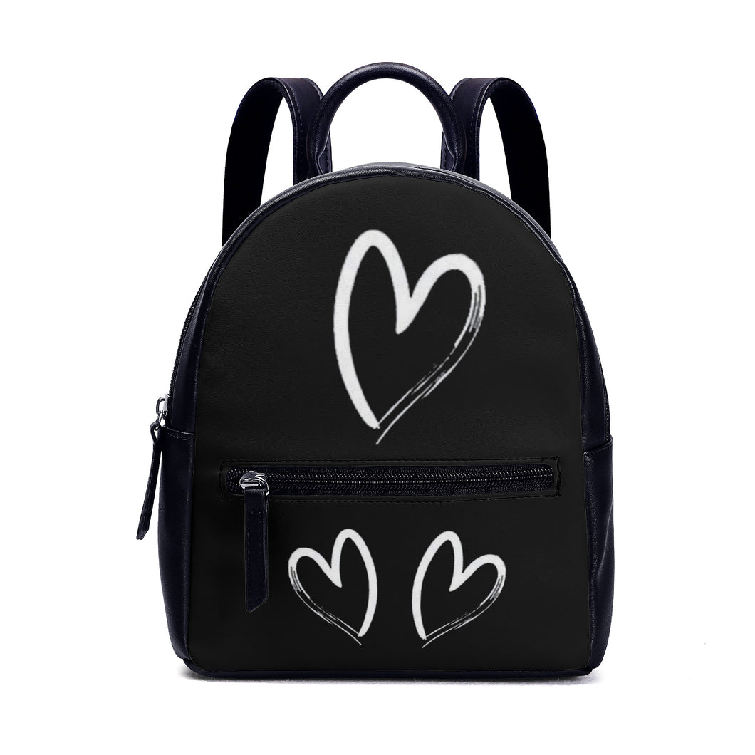 Ti Amo I love you- Exclusive Brand - Black - PU Backpack