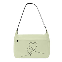 Load image into Gallery viewer, Ti Amo I love you - Exclusive Brand - Beryl Green - Double Script Heart - Journey Computer Shoulder Bag
