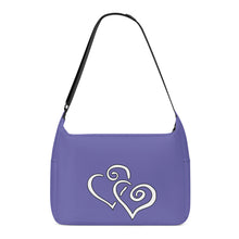 Load image into Gallery viewer, Ti Amo I love you - Exclusive Brand - Scampi - Double White Heart - Journey Computer Shoulder Bag
