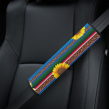 Load image into Gallery viewer, Ti Amo I love you  - Exclusive Brand - Leopard &amp; Sunflowers - Car Seat Belt Covers
