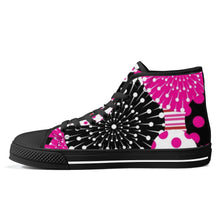 Load image into Gallery viewer, Ti Amo I love you  - Exclusive Brand  - High-Top Canvas Shoes - Black Soles
