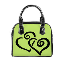 Load image into Gallery viewer, Ti Amo I love you - Exclusive Brand - Booger Buster - Double Black Heart -  Shoulder Handbag
