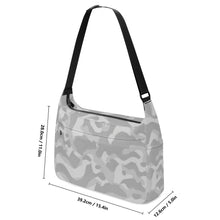 Load image into Gallery viewer, Ti Amo I love you - Exclusive Brand  - Silver Chalice, Silver &amp; Nobel Camouflage - Journey Computer Shoulder Bag
