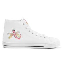 Load image into Gallery viewer, Ti Amo I love you - Exclusive Brand - High-Top Canvas Shoes - White Soles
