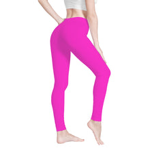 Load image into Gallery viewer, Ti Amo I love you - Exclusive Brand  - Razzle Dazzle Rose -  White Daisy -  Yoga Leggings
