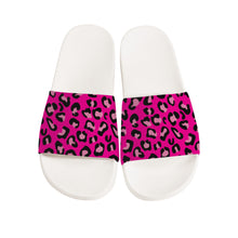 Load image into Gallery viewer, Ti Amo I love you - Exclusive Brand - Hollywood Cerise Leopard  - Slide Sandals - White Soles
