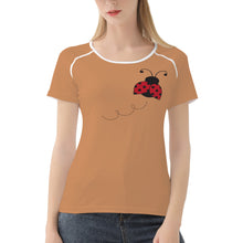 Load image into Gallery viewer, Ti Amo I love you - Exclusive Brand  -Whiskey -  Ladybug - Women&#39;s T shirt - Sizes XS-2XL
