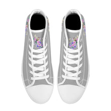 Load image into Gallery viewer, Ti Amo I love you - Exclusive Brand - High-Top Canvas Shoes - White Soles
