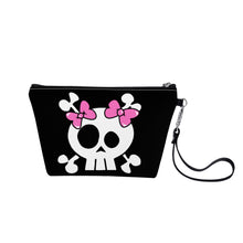 Load image into Gallery viewer, Ti Amo I love you - Exclusive Brand  - Black  - Skeleton - Sling Cosmetic Bag
