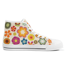 Load image into Gallery viewer, Ti Amo I love you - Exclusive Brand - High-Top Canvas Shoes - White Soles
