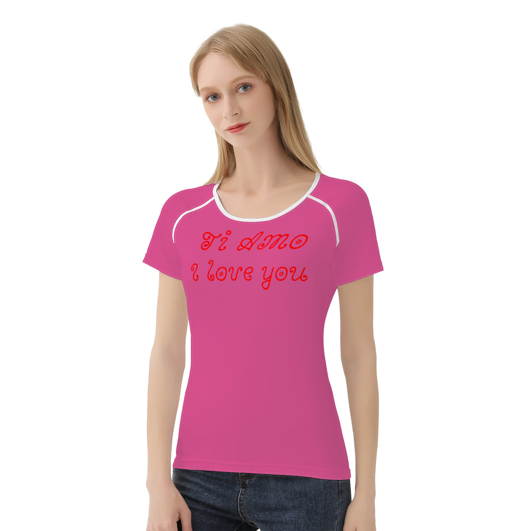 Ti Amo I love you - Exclusive Brand  - Cranberry 2 - Women's T shirt