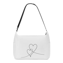 Load image into Gallery viewer, Ti Amo I love you - Exclusive Brand  - Concrete - Double Script Heart - Journey Computer Shoulder Bag
