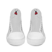 Load image into Gallery viewer, Ti Amo I love you - Exclusive Brand - High-Top Canvas Shoes - White Soles
