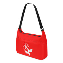 Load image into Gallery viewer, Ti Amo I love you - Exclusive Brand- Scarlet - White Daisy - Journey Computer Shoulder Bag
