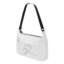 Load image into Gallery viewer, Ti Amo I love you - Exclusive Brand  - Concrete - Double Script Heart - Journey Computer Shoulder Bag
