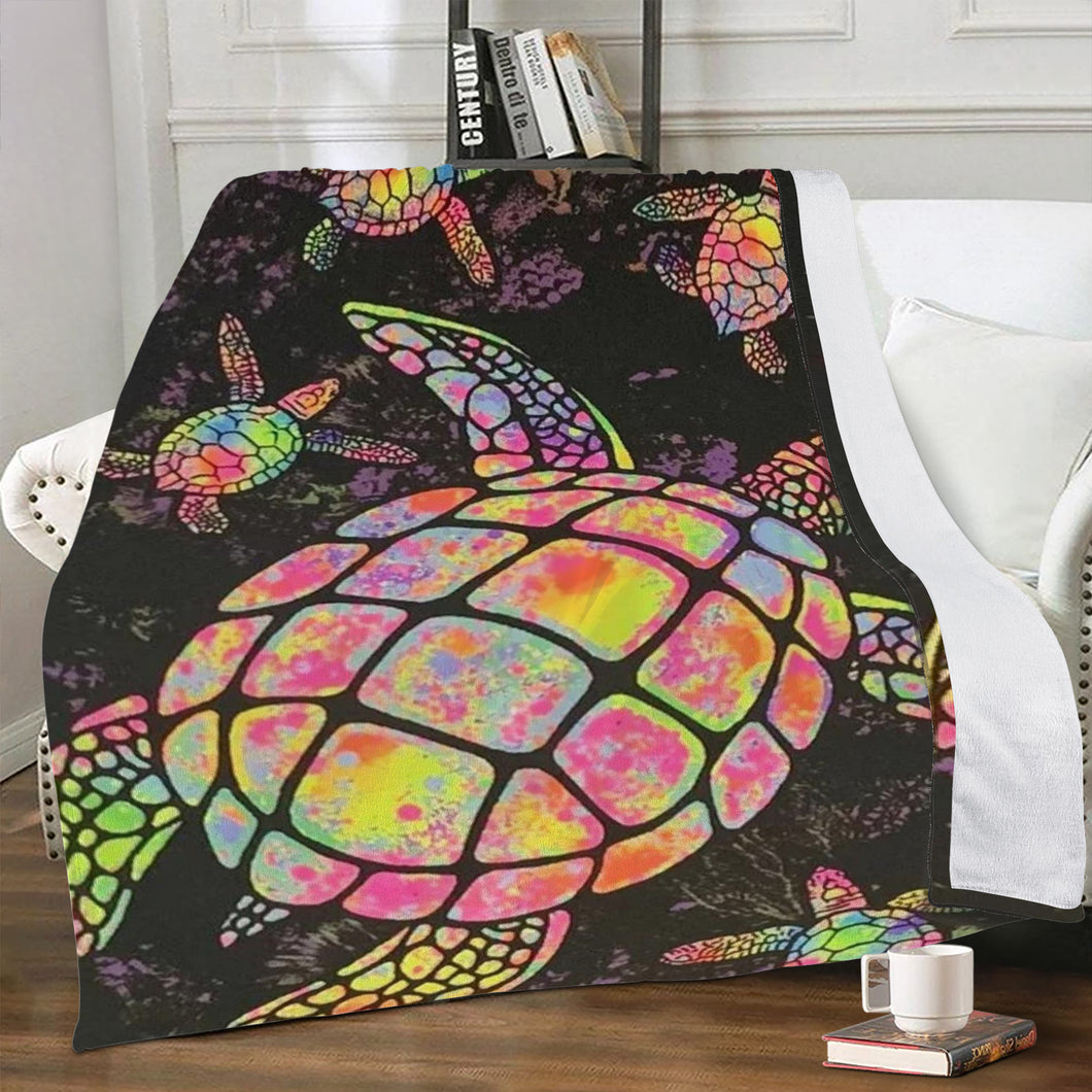 Ti Amo I love you - Exclusive Brand - Turtle - Micro Fleece Blankets