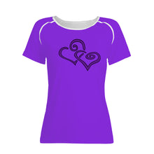 Load image into Gallery viewer, Ti Amo I love you - Exclusive Brand - Blue Violet - Double Purple - Women&#39;s T shirt
